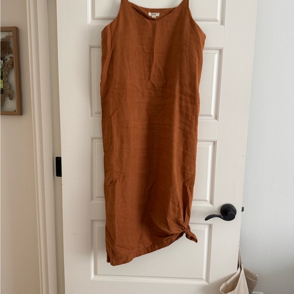 100% Linen Midi Lounge Dress